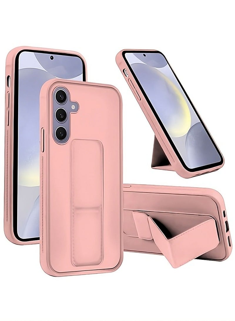 Houmt Samsung Galaxy A55 Back Stand Case Magnetic Car Mount Holder Kickstand Cover For Galaxy A55 with Wrist Strap Shockproof Full Protection Case for Samsung Galaxy A55 5G 6.6-inch - Image 1